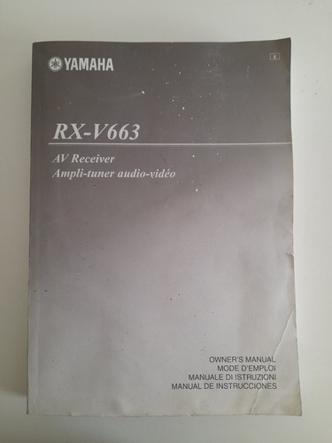 Manuale istruzioni yamaha - manuale,