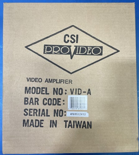 Csi pro video vid - csi, vid-a